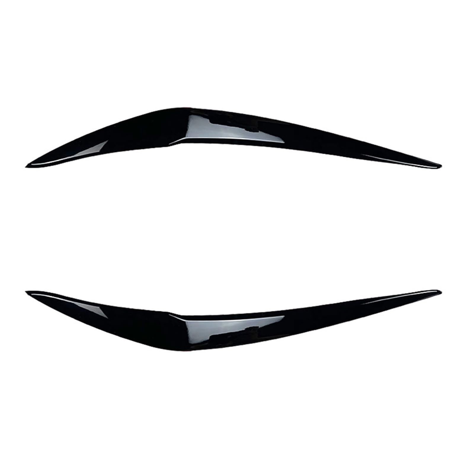 2 stücke Auto Glänzend Schwarz Scheinwerfer Augenbrauen Augenlider Abdeckung Wimpern Kopf Licht Lampe Aufkleber for 1 Serie F20 118i 120i 15-19(2pcs Gloss Black) von Huhpa