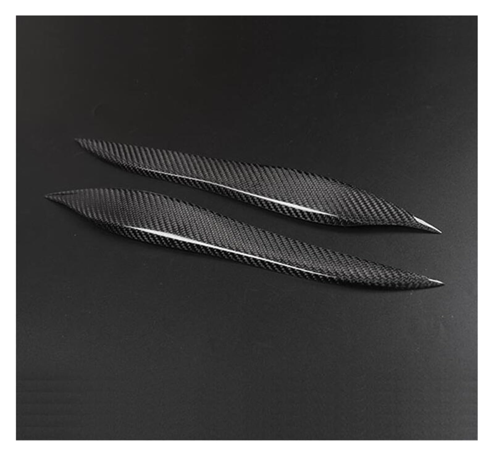2 stücke Carbon Faser Scheinwerfer Augenbrauen Augenlider for Crown 12th 2003-08 Front Scheinwerfer Augenbrauen Trim Abdeckung Zubehör von Huhpa