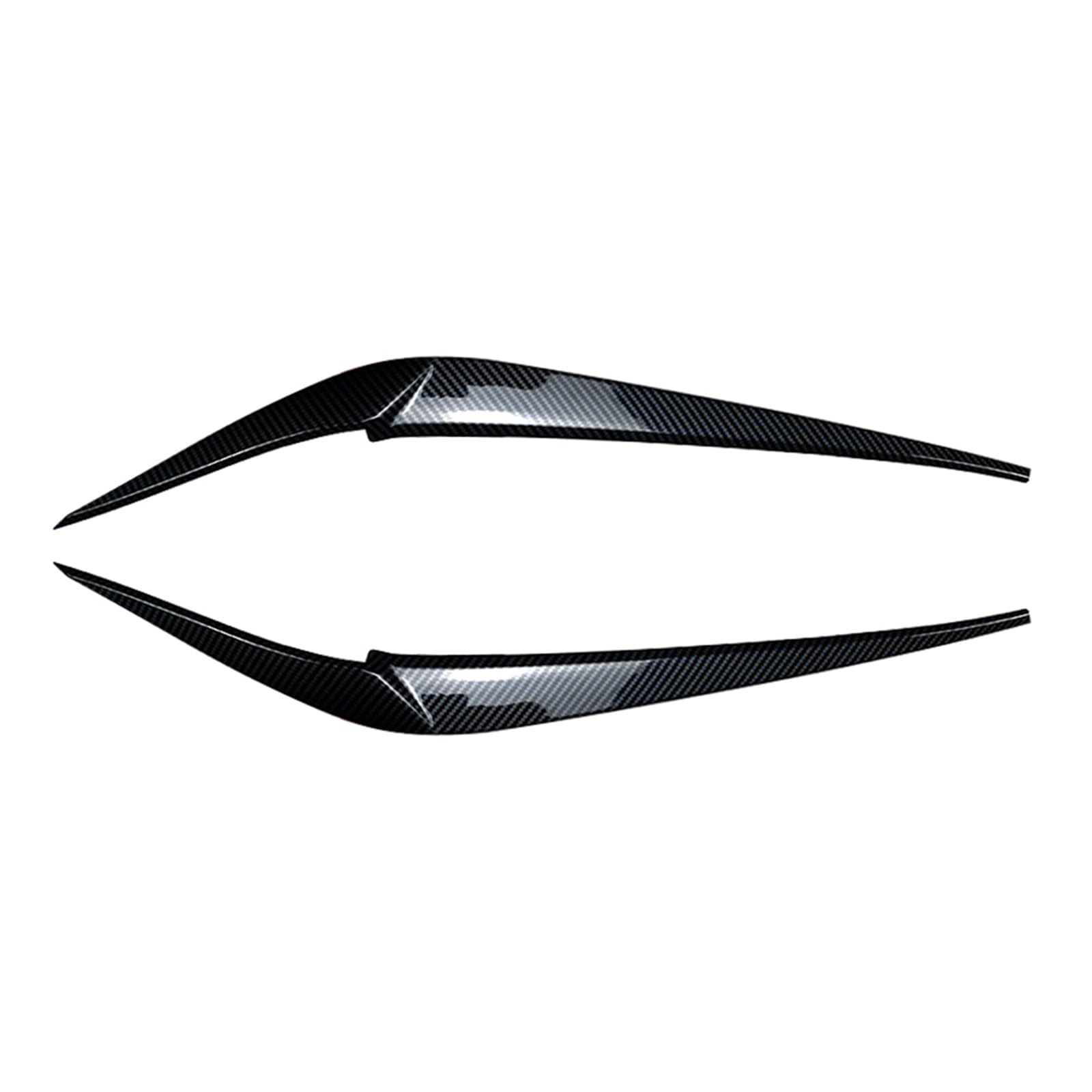 2Pcs Auto Scheinwerfer Augenbraue Augenlid Abdeckung Dekoration Trim for X3 X4 G01 G02 2018 2019 2020 2021 ABS Kunststoff(Carbon Fiber Look) von Huhpa
