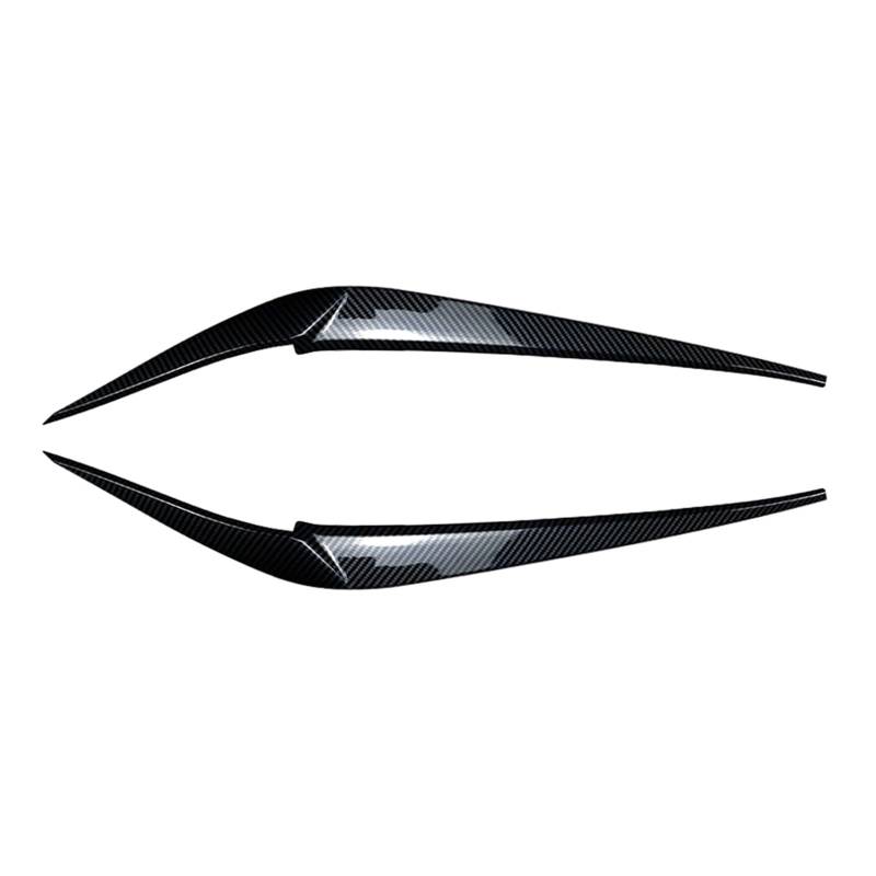 2Pcs Auto Scheinwerfer Augenbraue Augenlid Abdeckung Dekoration Trim for X3 X4 G01 G02 2018 2019 2020 2021 ABS Kunststoff(Carbon Fiber Look) von Huhpa