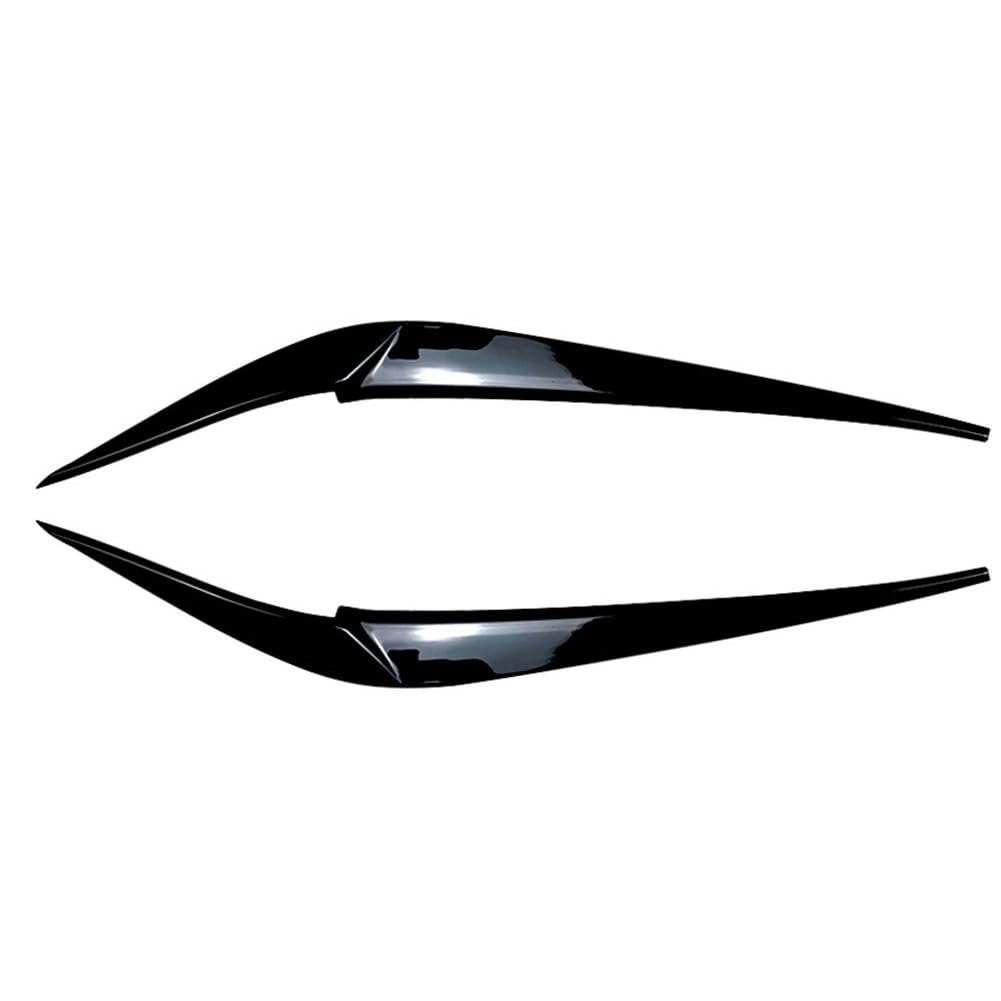 2Pcs Auto Scheinwerfer Augenbraue Augenlid Abdeckung Dekoration Trim for X3 X4 G01 G02 2018 2019 2020 2021 ABS Kunststoff(Glossy Black) von Huhpa