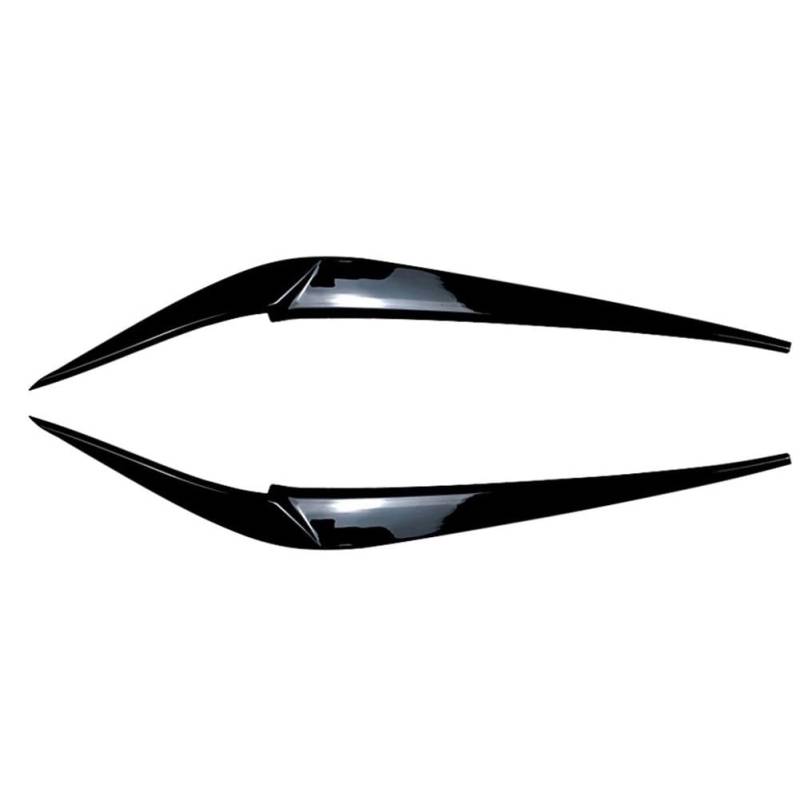2Pcs Auto Scheinwerfer Augenbraue Augenlid Abdeckung Dekoration Trim for X3 X4 G01 G02 2018 2019 2020 2021 ABS Kunststoff(Glossy Black) von Huhpa