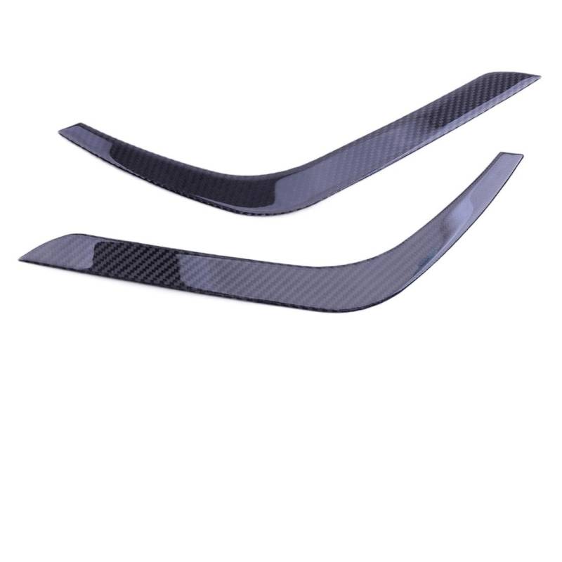 2Pcs Auto Vorne Links Rechts Scheinwerfer Augenlid Augenbraue Abdeckung Trim Dekor Fit for Tundra 2014 2015 2016 2017 2018 Carbon Faser von Huhpa