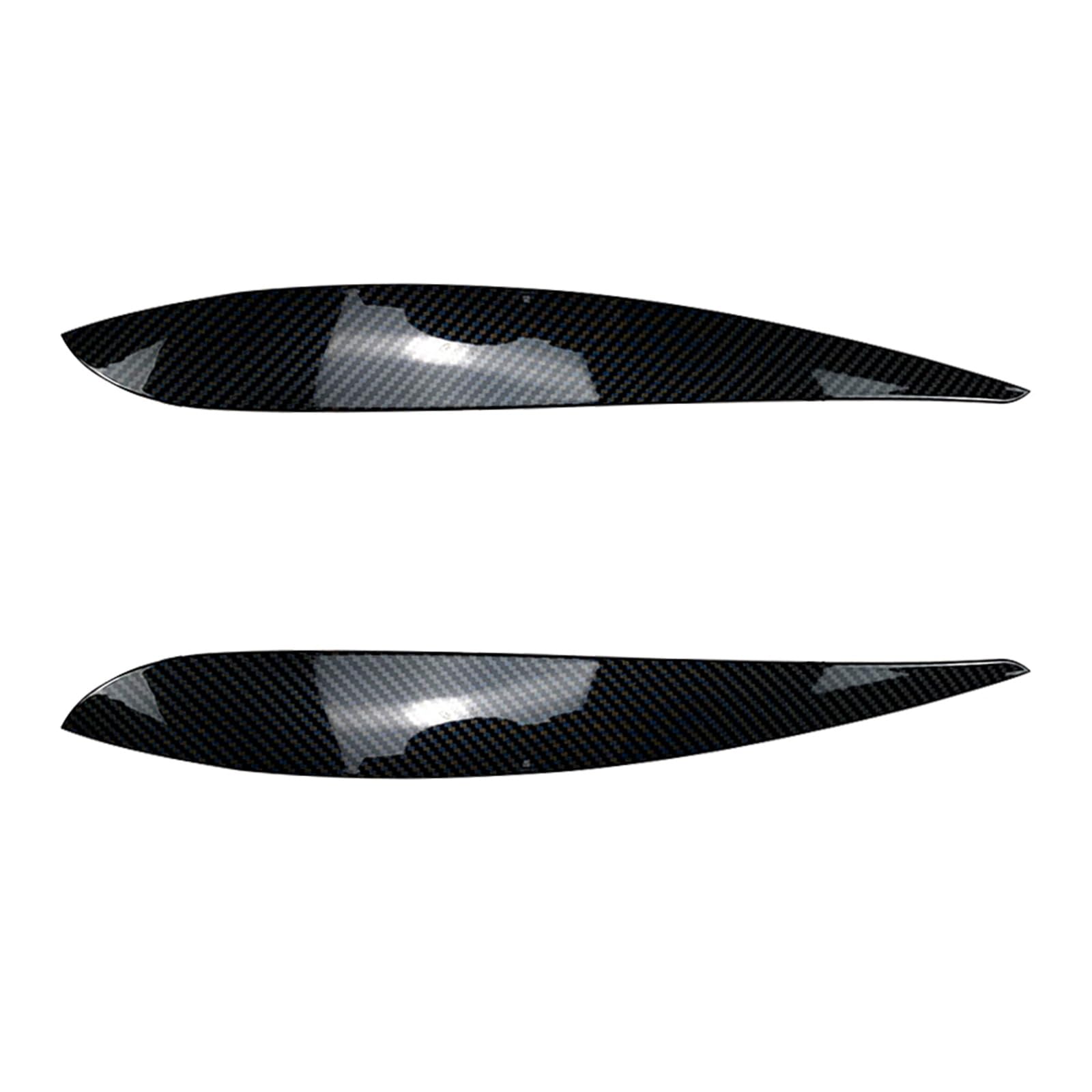 Augenbrauen for Polo 4 MK4 9N 9N3 2005-2009 Scheinwerfer Augenlider Abdeckung Augenlider Aufkleber Trim Body Kit Autozubehör(Carbon Look) von Huhpa