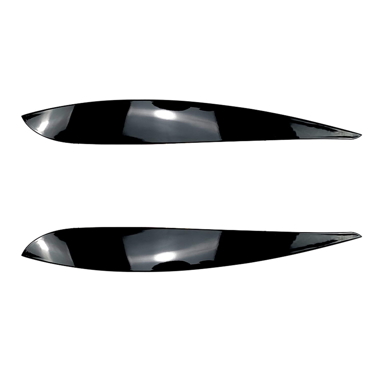 Augenbrauen for Polo 4 MK4 9N 9N3 2005-2009 Scheinwerfer Augenlider Abdeckung Augenlider Aufkleber Trim Body Kit Autozubehör(Gloss Black) von Huhpa