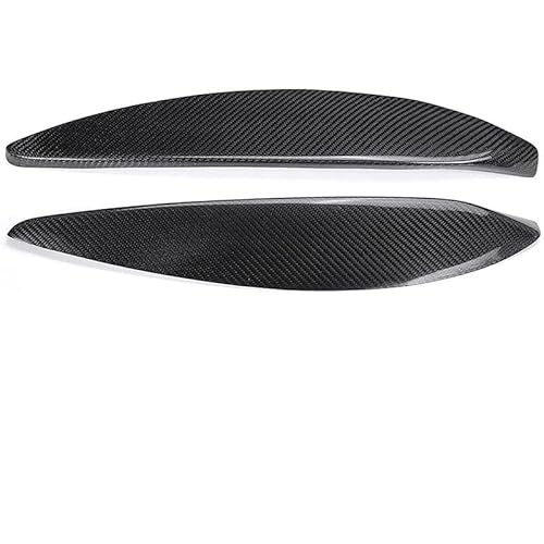Auto Frontscheinwerfer Lampe Augenbrauen Augenlider Zierleisten Scheinwerfer Augenlider Aufkleber for Opel Vauxhall Astra H MK5 2004~2009(Carbon) von Huhpa