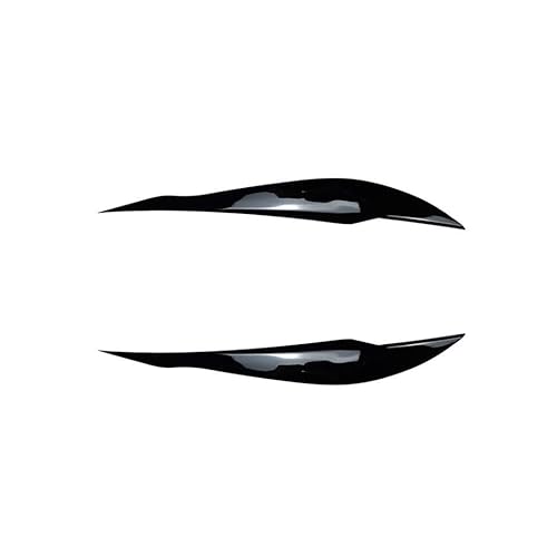 Auto Scheinwerfer Augenbraue Augenlid Trim Abdeckung for 3er F30 320i 2013-2018 ABS Scheinwerfer Lampe Dekoration Aufkleber Zubehör(Black Style) von Huhpa