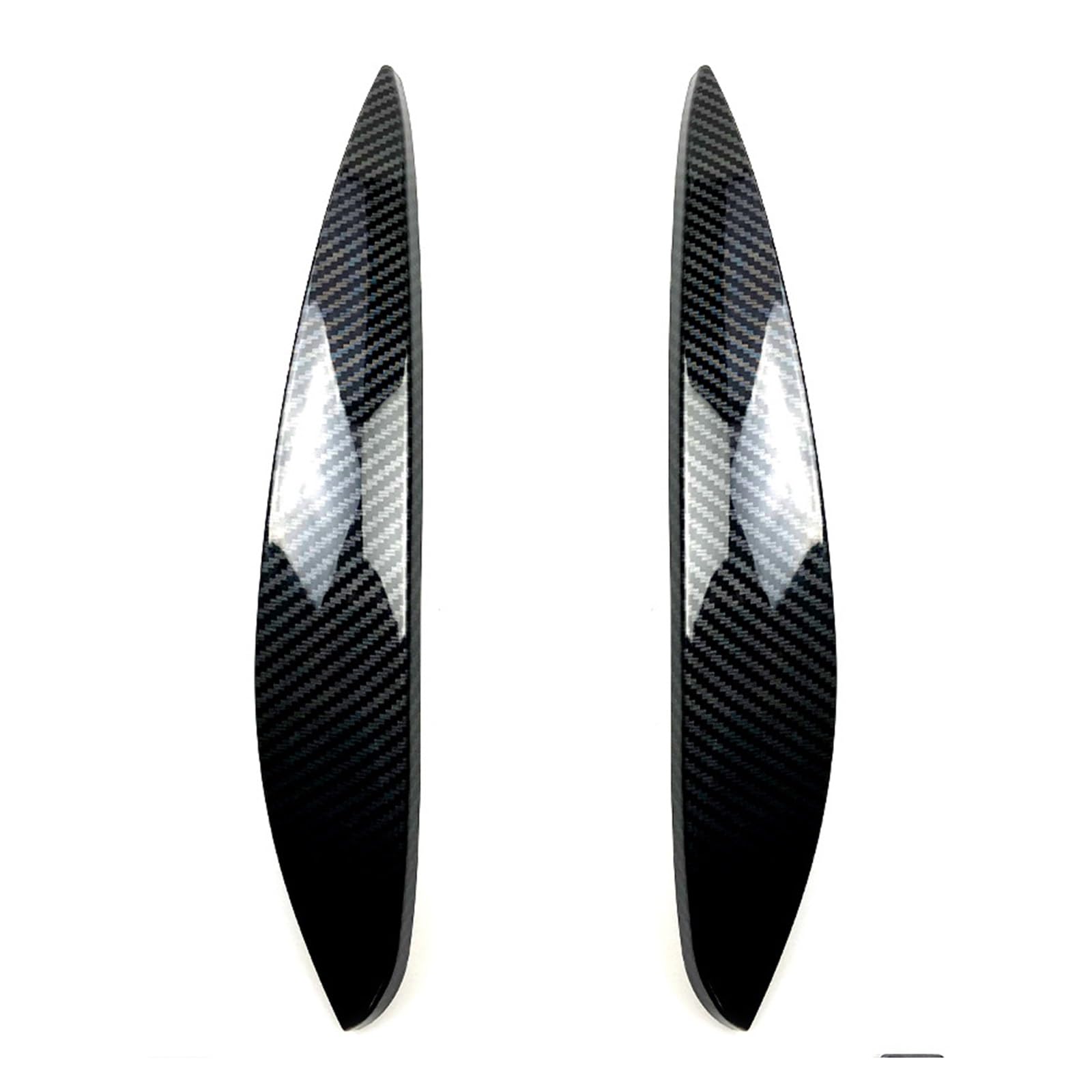 Auto Scheinwerfer Augenbrauen Scheinwerfer Augenlid Abdeckung Aufkleber Trim for Smart 453 Fortwo Forfour 2015 2016 2017 2018 2019 2020(Carbon) von Huhpa