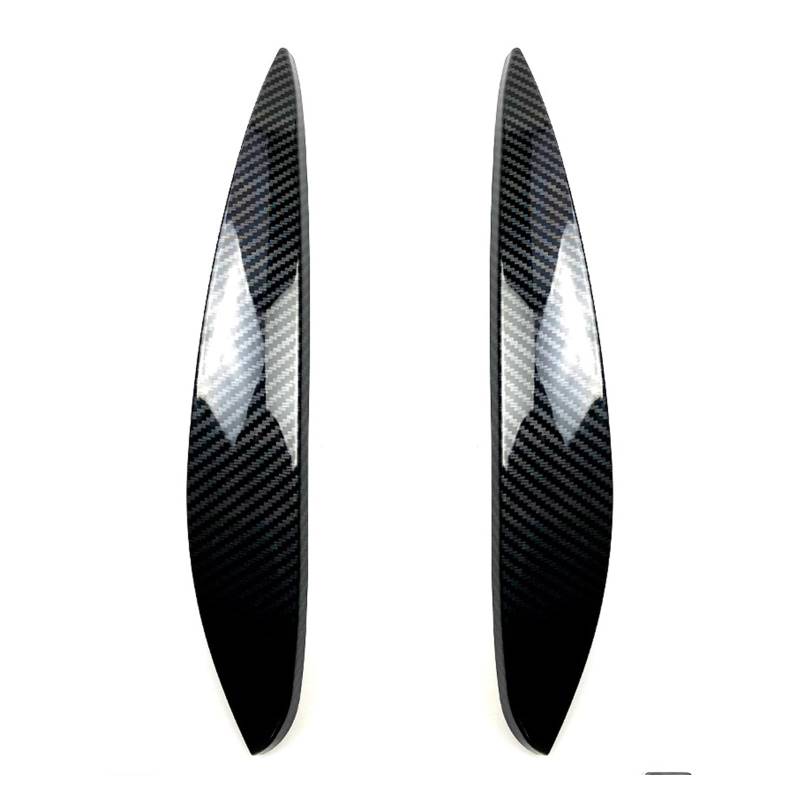 Auto Scheinwerfer Augenbrauen Scheinwerfer Augenlid Abdeckung Aufkleber Trim for Smart 453 Fortwo Forfour 2015 2016 2017 2018 2019 2020(Carbon) von Huhpa