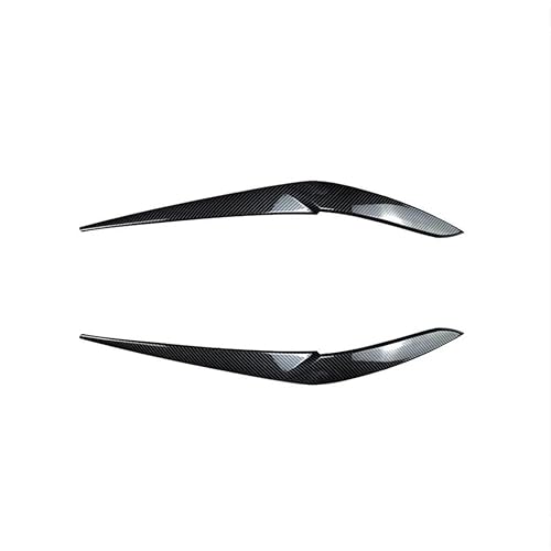 Auto Zubehör for X5 G05 2019-2022 Front Scheinwerfer Lampen Augenlid Augenbraue Streifen Dekoration Abdeckung Trim Schwarz Außen kit(Carbon Fiber Look) von Huhpa