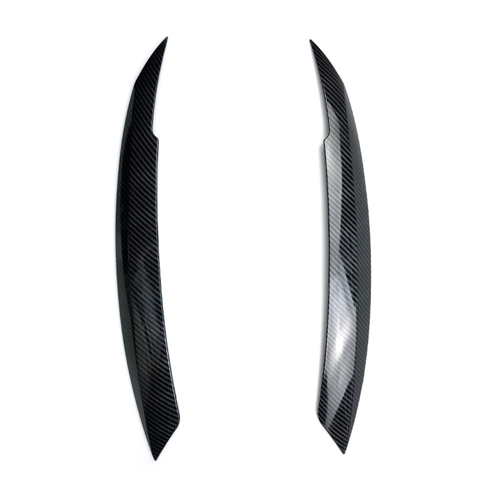 Glossy Black/Carbon Look ABS Auto Evil Scheinwerfer Augenbrauen Augenlid Körper for Sagitar MK6 TSI TDI Hybrid 2010-2018(Carbon Look) von Huhpa
