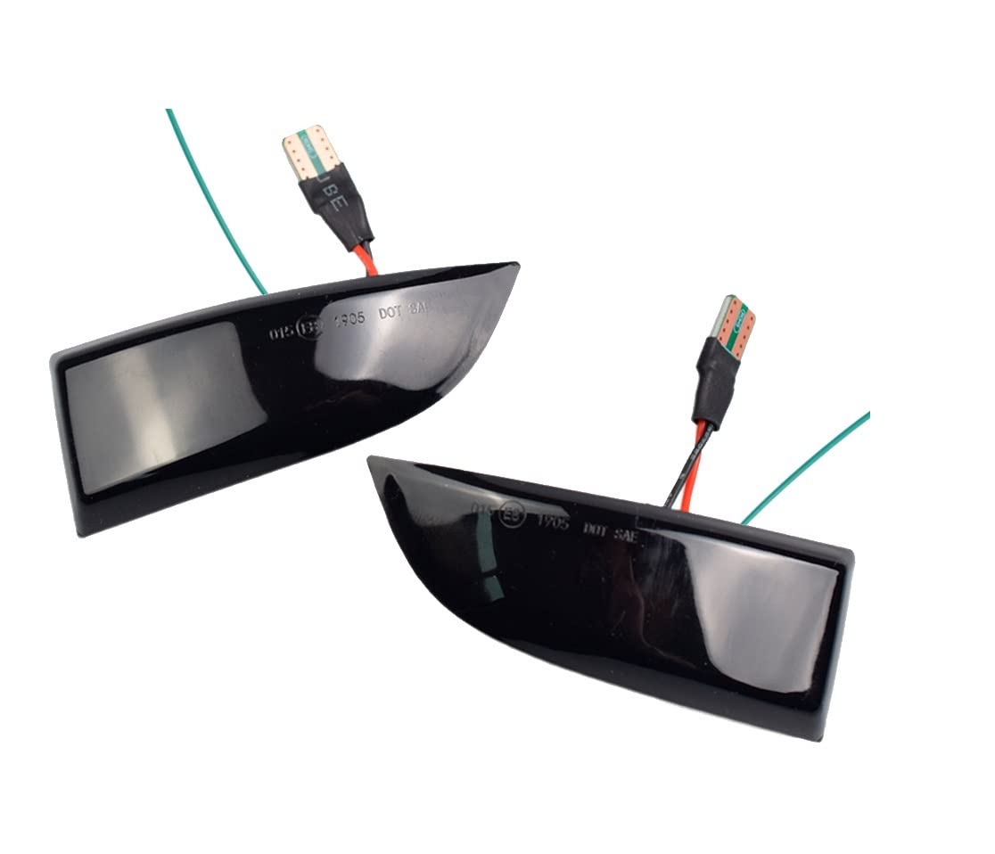Huhpa 2 stücke Dynamische Blinker Anzeige Spiegel Blinker Signal Fit for Renault for Megane 3 for MK3 III RS 2008-2016 for BZ KZ DZ(Yellow) von Huhpa