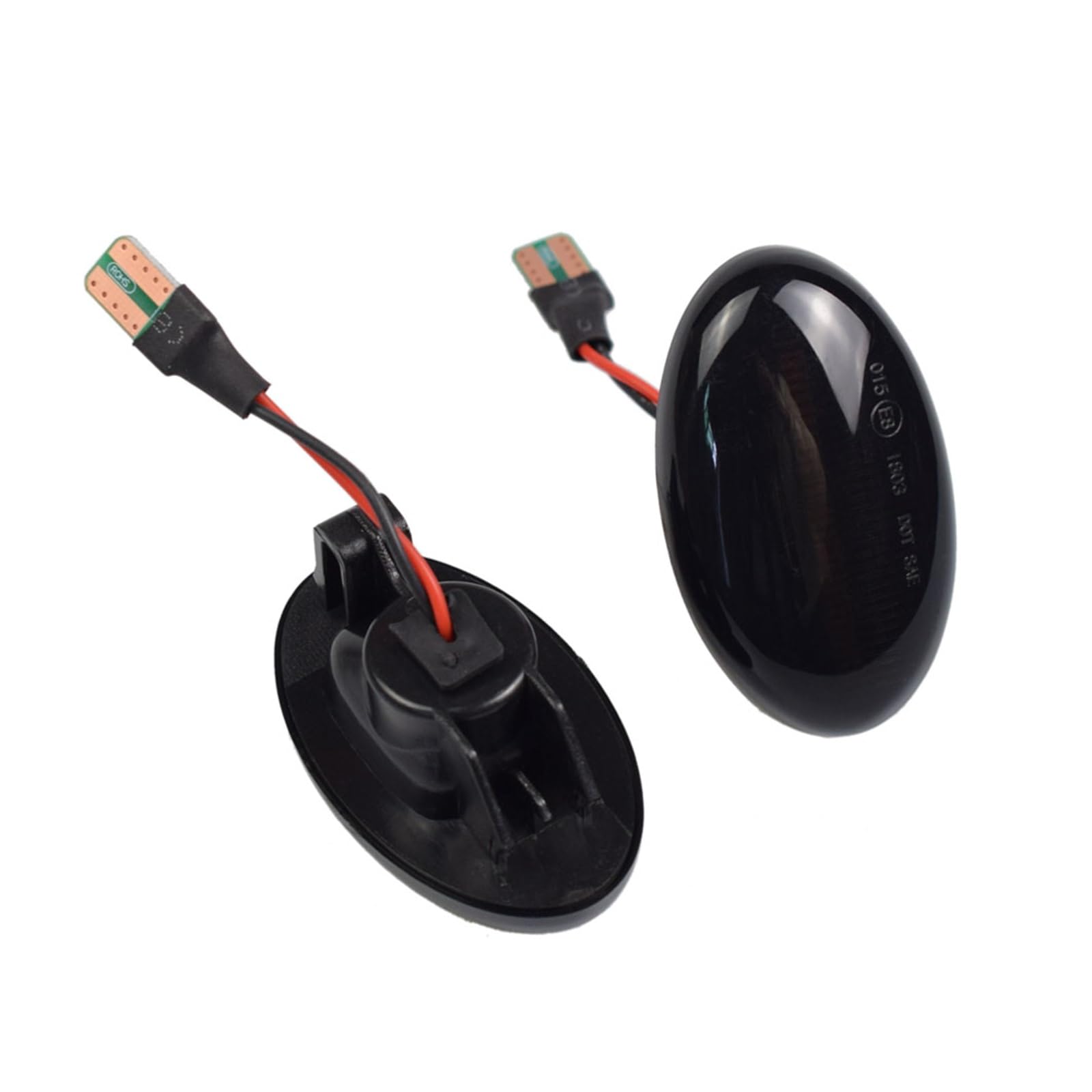 2 stücke Dynamische Blinker Seitenmarkierung Blinker Licht for Mercedes Benz for Smart for W450 W452 A-klasse W168 Vito W639 W447 Citan W415(2PCS Dynamic Black) von Huhpa
