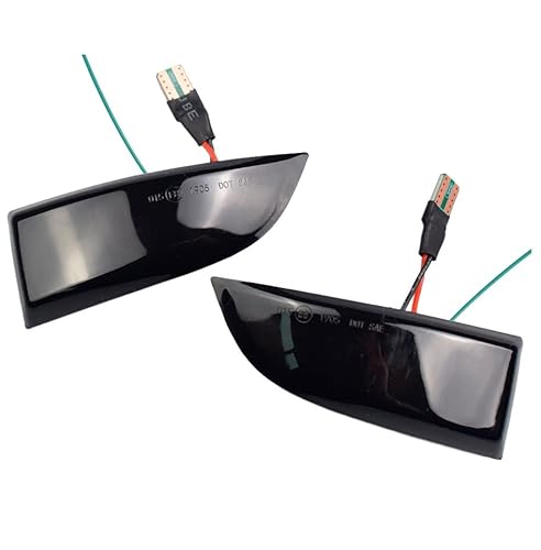 Huhpa 2 stücke Dynamische Blinker Spiegel Sequentielle Kontrollleuchte for Renault Megane MK3 for Laguna III X91 Grand Scenic III Fluence Safrane(Yellow) von Huhpa