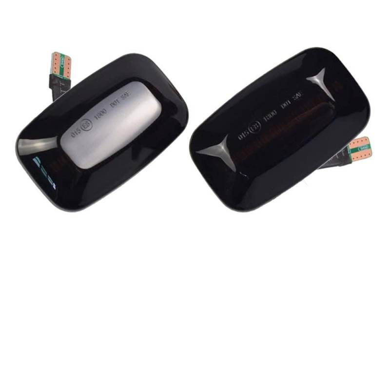 Huhpa 2pcs dynamisch LED Seitenmarker Fender Lichter fließende Blinkerlicht for Land Cruiser Landcruiser 70 80 100 Serie(Dynamic Smoked Black) von Huhpa