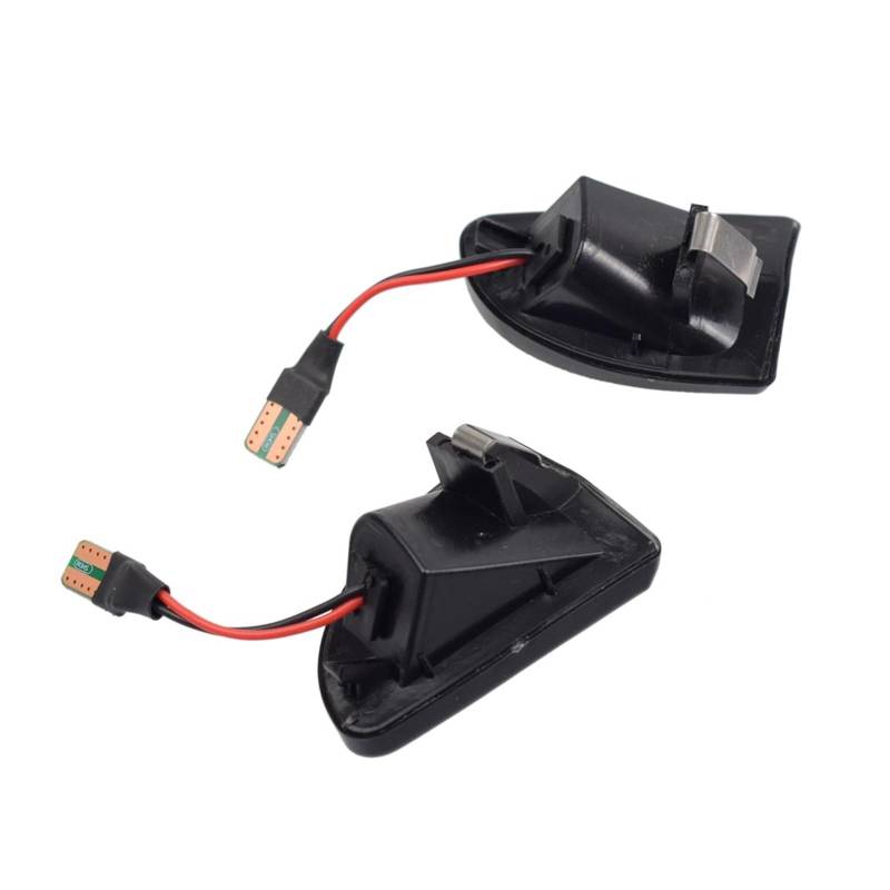 Huhpa Räucherobjektiv Bernstein LED Dynamische Seitenmarkierungslicht -Blinkerlichter for Smart Fortwo 451 MK1 MKII 2007-2015(Dynamic Black) von Huhpa
