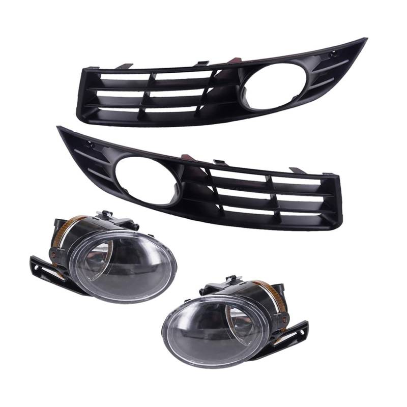 Huhpa Vorne links rechts Stoßstange Nebelscheinwerfer untere Grillabdeckung Auto passend for VW Passat B6 3C 2006 2007 2008 2009 3C0853665A 3C0853666A von Huhpa