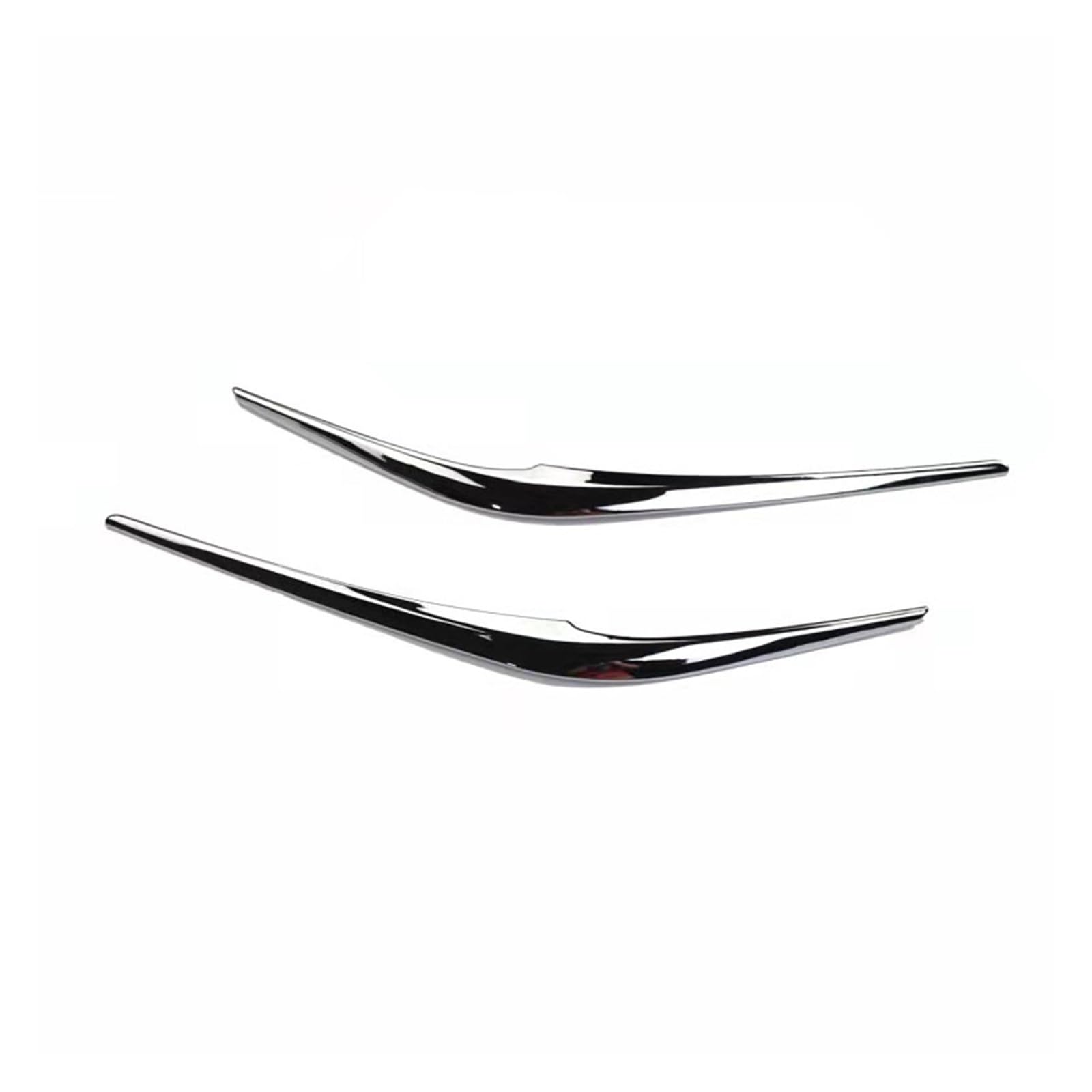 Kohlefaser Auto Scheinwerfer Augenbraue Abdeckung Trim Scheinwerfer Augenlid Außen Zubehör for Mazda CX-5 CX5 KF 2017 2018 2019 2020(FR Eyelid Chrome) von Huhpa