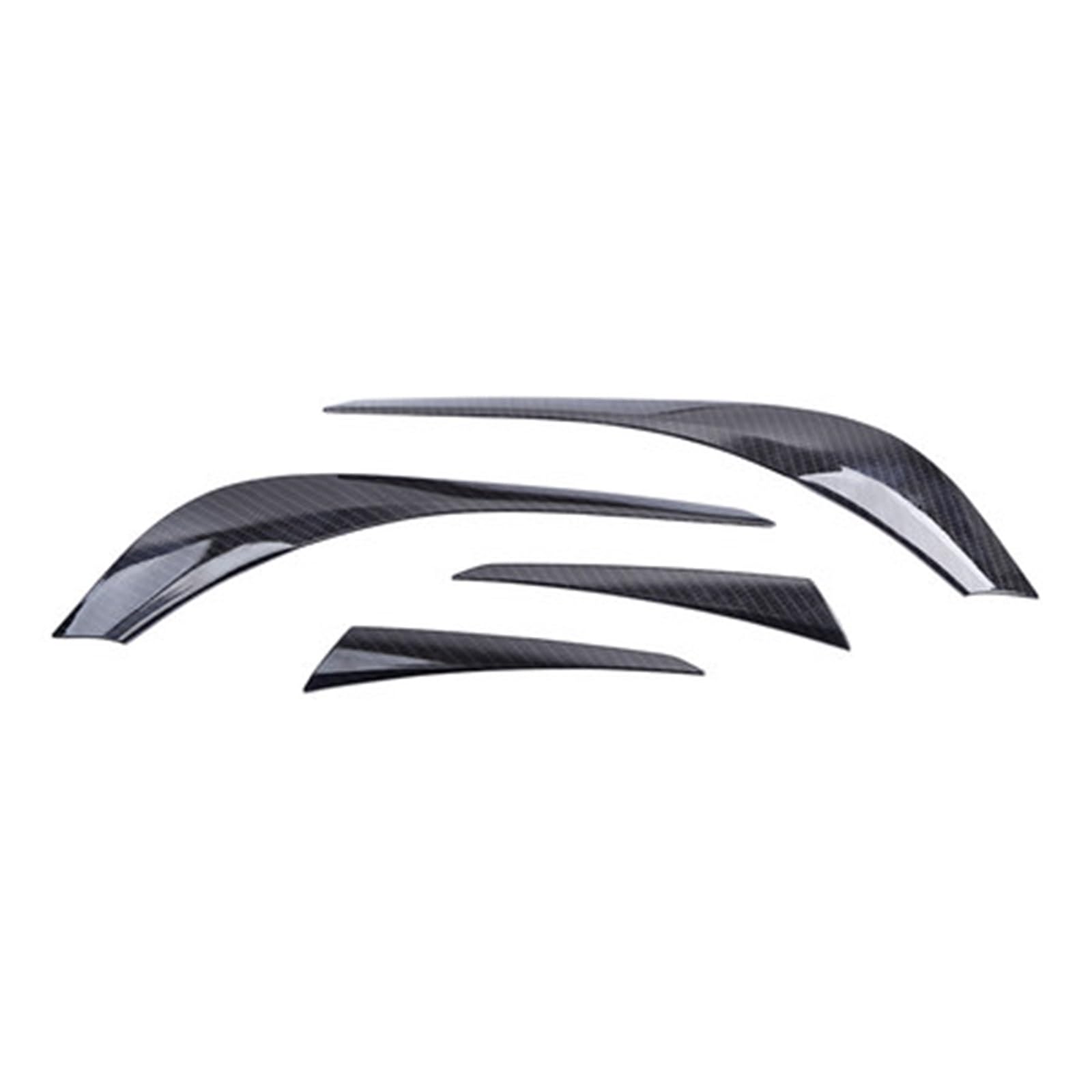 Kohlefaser Auto Scheinwerfer Augenbraue Abdeckung Trim Scheinwerfer Augenlid Außen Zubehör for Mazda CX-5 CX5 KF 2017 2018 2019 2020(RR Eyelid Carbon) von Huhpa