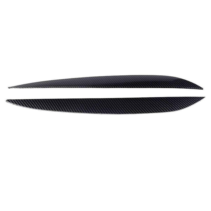 Scheinwerfer Augenlid for Für Touareg 2010 2011 2012 2013 2014 2015 2016 2017 2018 Front Scheinwerfer Augenbraue Abdeckung Borte(Carbon Look) von Huhpa