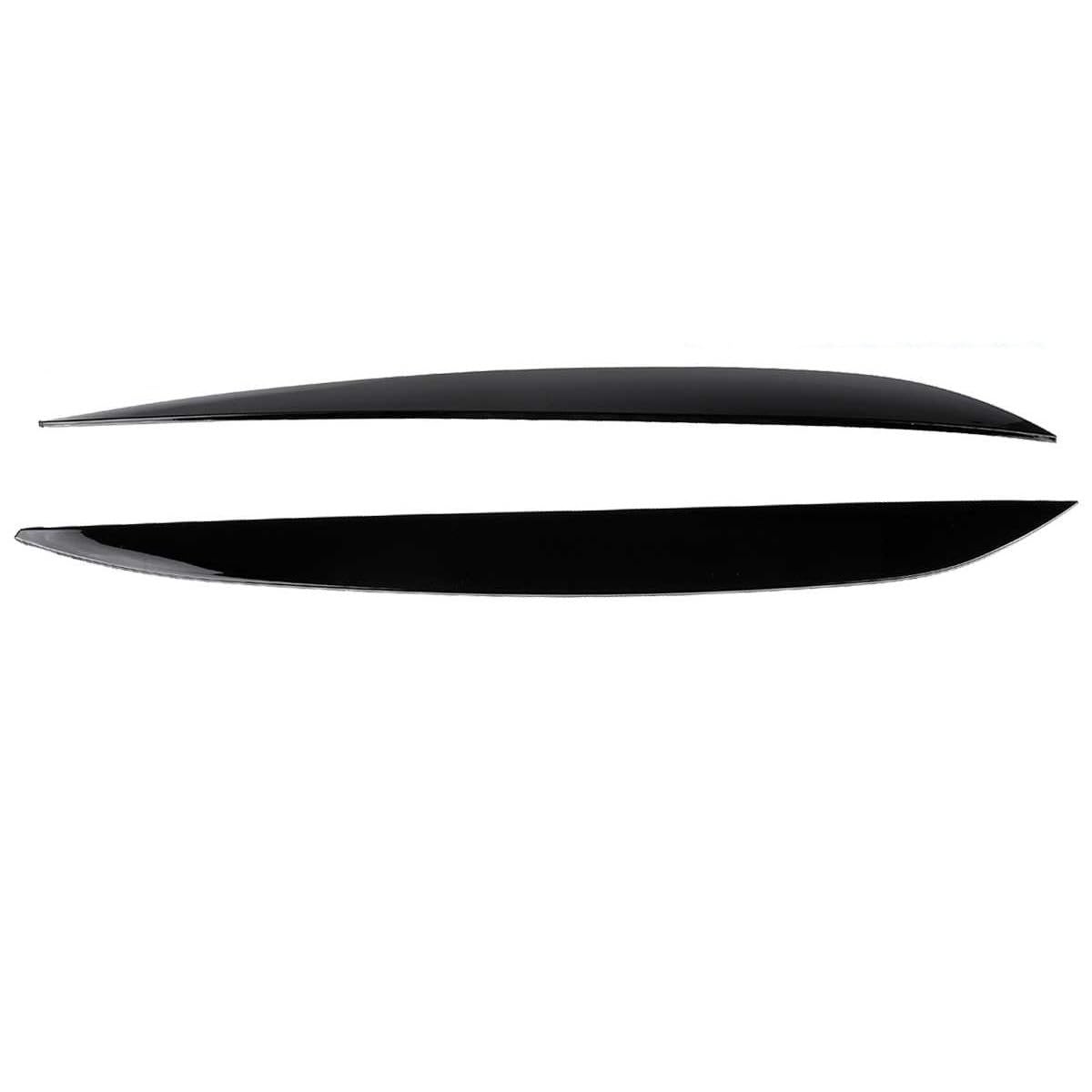 Scheinwerfer Augenlid for Für Touareg 2010 2011 2012 2013 2014 2015 2016 2017 2018 Front Scheinwerfer Augenbraue Abdeckung Borte(Gloss Black) von Huhpa