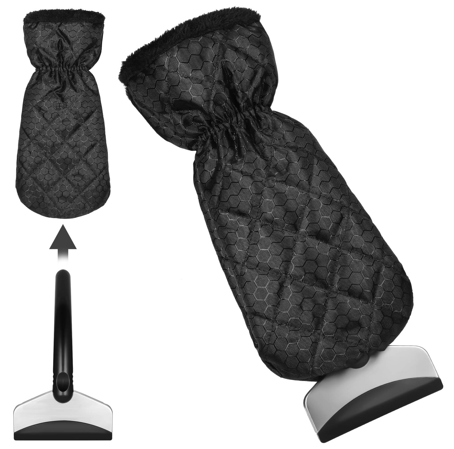 Huiguli Eiskratzer Auto mit Handschuh, 2in1-Set Premium Wärmender Scheibenkratzer Auto mit Wasserdichtem Handschuh, Auto Eiskratzer mit Neu Schneekratzer für Auto, SUV und LKW Huiguli Eiskratzer Auto mit Handschuh, 2in1-Set Premium Wärmender Scheibenkratzer Auto mit Wasserdichtem Handschuh, Auto Eiskratzer mit Neu Schneekratzer für Auto, SUV und LKW von Huiguli