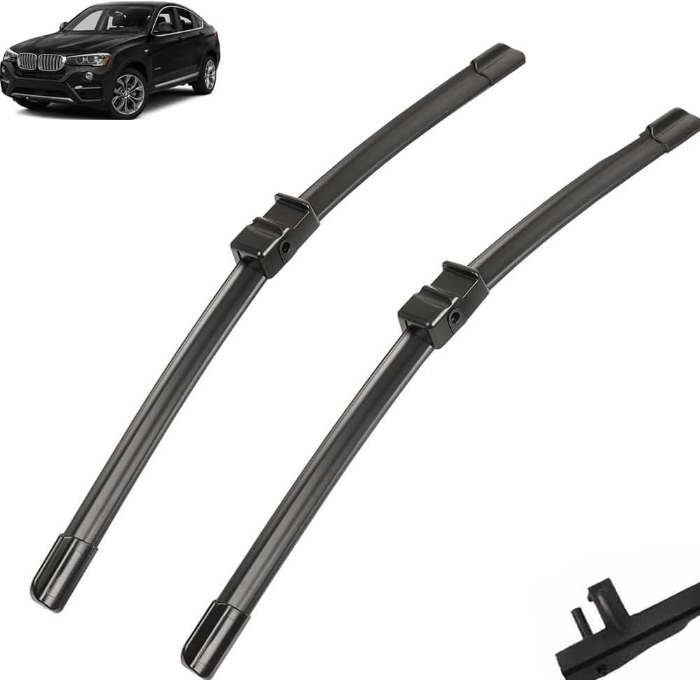 Scheibenwischer für BMW X4 F26 2014-2018 Front - Originalgröße - Leise & Kratzfrei - Einfache Montage - 2er Set Scheibenwischer für BMW X4 F26 2014-2018 Front - Originalgröße - Leise & Kratzfrei - Einfache Montage - 2er Set von Huiloogye