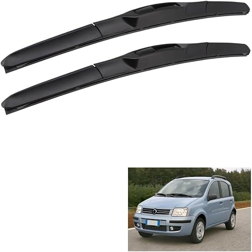 Scheibenwischer für FIAT Panda 22"+16" 2003-2012 Front - Originalgröße - Leise & Kratzfrei - Einfache Montage - 2er Set Scheibenwischer für FIAT Panda 22"+16" 2003-2012 Front - Originalgröße - Leise & Kratzfrei - Einfache Montage - 2er Set von Huiloogye