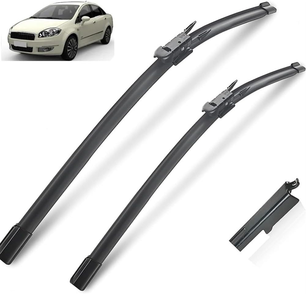 Scheibenwischer für Fiat Linea 2007-2015 Front - Originalgröße - Leise & Kratzfrei - Einfache Montage - 2er Set Scheibenwischer für Fiat Linea 2007-2015 Front - Originalgröße - Leise & Kratzfrei - Einfache Montage - 2er Set von Huiloogye