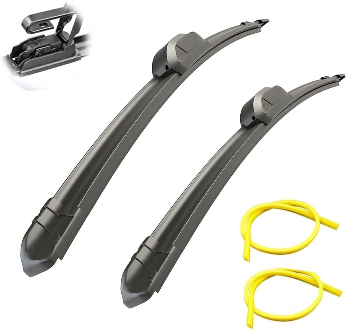 Scheibenwischer für Hyundai Accent Verna RB RC 2010-2017 Front - Originalgröße - Leise & Kratzfrei - Einfache Montage - 2er Set Scheibenwischer für Hyundai Accent Verna RB RC 2010-2017 Front - Originalgröße - Leise & Kratzfrei - Einfache Montage - 2er Set von Huiloogye