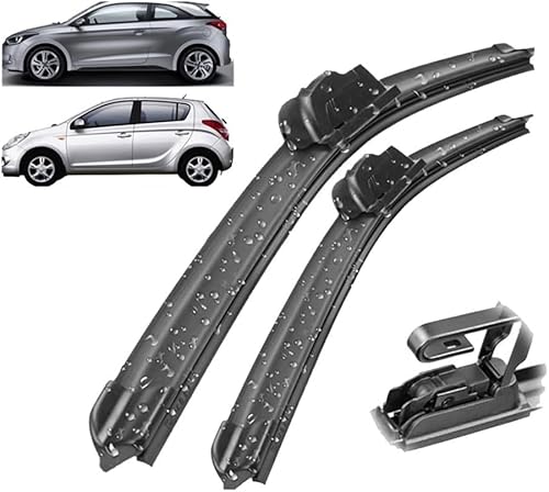 Scheibenwischer für Hyundai I20 PB GB 2008-2019 Front - Originalgröße - Leise & Kratzfrei - Einfache Montage - 2er Set Scheibenwischer für Hyundai I20 PB GB 2008-2019 Front - Originalgröße - Leise & Kratzfrei - Einfache Montage - 2er Set von Huiloogye