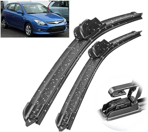 Scheibenwischer für Hyundai I30 FD 2010-2012 Front - Originalgröße - Leise & Kratzfrei - Einfache Montage - 2er Set Scheibenwischer für Hyundai I30 FD 2010-2012 Front - Originalgröße - Leise & Kratzfrei - Einfache Montage - 2er Set von Huiloogye