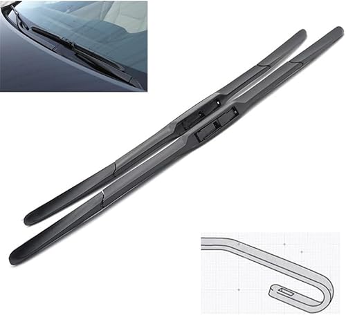 Scheibenwischer für Hyundai IX35 2010-2015 Front - Originalgröße - Leise & Kratzfrei - Einfache Montage - 2er Set Scheibenwischer für Hyundai IX35 2010-2015 Front - Originalgröße - Leise & Kratzfrei - Einfache Montage - 2er Set von Huiloogye