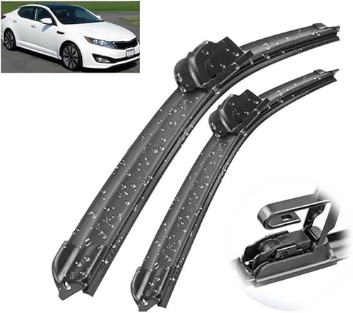 Scheibenwischer für KIA Optima MK3 2010-2015 Front - Originalgröße - Leise & Kratzfrei - Einfache Montage - 2er Set von Huiloogye