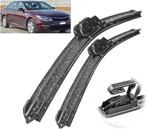Scheibenwischer für KIA Optima MK4 2015-2019 Front - Originalgröße - Leise & Kratzfrei - Einfache Montage - 2er Set Scheibenwischer für KIA Optima MK4 2015-2019 Front - Originalgröße - Leise & Kratzfrei - Einfache Montage - 2er Set von Huiloogye