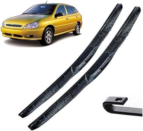 Scheibenwischer für KIA Rio 1 DC 2000-2005 Front - Originalgröße - Leise & Kratzfrei - Einfache Montage - 2er Set Scheibenwischer für KIA Rio 1 DC 2000-2005 Front - Originalgröße - Leise & Kratzfrei - Einfache Montage - 2er Set von Huiloogye