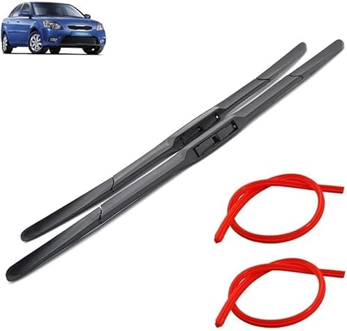 Scheibenwischer für KIA Rio JB 2005-2011 Front - Originalgröße - Leise & Kratzfrei - Einfache Montage - 2er Set Scheibenwischer für KIA Rio JB 2005-2011 Front - Originalgröße - Leise & Kratzfrei - Einfache Montage - 2er Set von Huiloogye