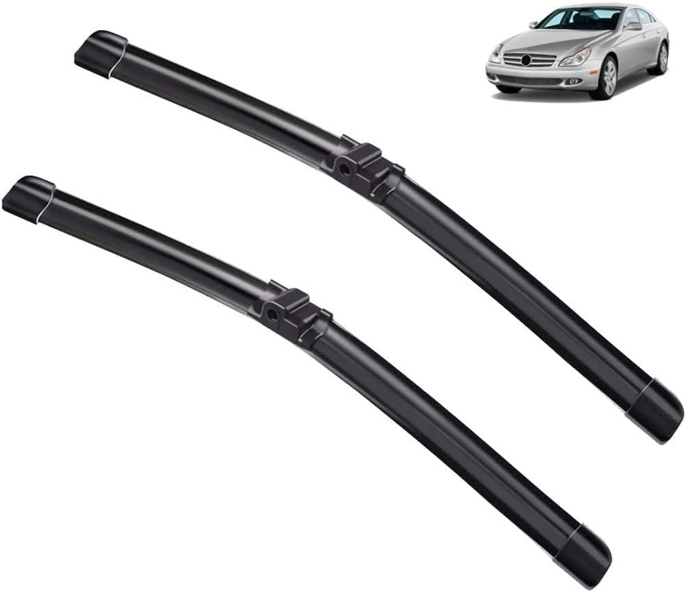 Scheibenwischer für Mercedes Benz CLS-Class W219 26"+26" 2004-2010 Auto Front - Originalgröße - Leise & Kratzfrei - Einfache Montage - 2er Set Scheibenwischer für Mercedes Benz CLS-Class W219 26"+26" 2004-2010 Auto Front - Originalgröße - Leise & Kratzfrei - Einfache Montage - 2er Set von Huiloogye