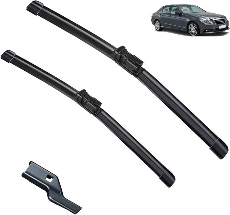 Scheibenwischer für Mercedes Benz E-Class W212 2014-2016 Front - Originalgröße - Leise & Kratzfrei - Einfache Montage - 2er Set von Huiloogye