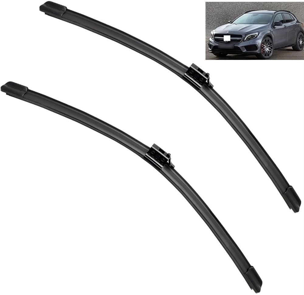 Scheibenwischer für Mercedes Benz GLA-Class X156 2016-2018 Front - Originalgröße - Leise & Kratzfrei - Einfache Montage - 2er Set Scheibenwischer für Mercedes Benz GLA-Class X156 2016-2018 Front - Originalgröße - Leise & Kratzfrei - Einfache Montage - 2er Set von Huiloogye