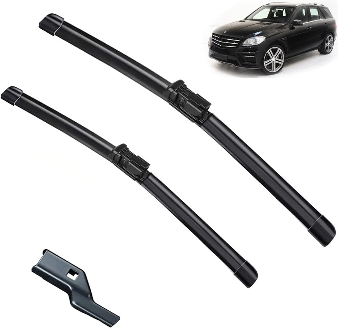 Scheibenwischer für Mercedes Benz ML GLE 250 350 400 550 63 43 W166 2011-2019 26" 24" Front - Originalgröße - Leise & Kratzfrei - Einfache Montage - 2er Set Scheibenwischer für Mercedes Benz ML GLE 250 350 400 550 63 43 W166 2011-2019 26" 24" Front - Originalgröße - Leise & Kratzfrei - Einfache Montage - 2er Set von Huiloogye