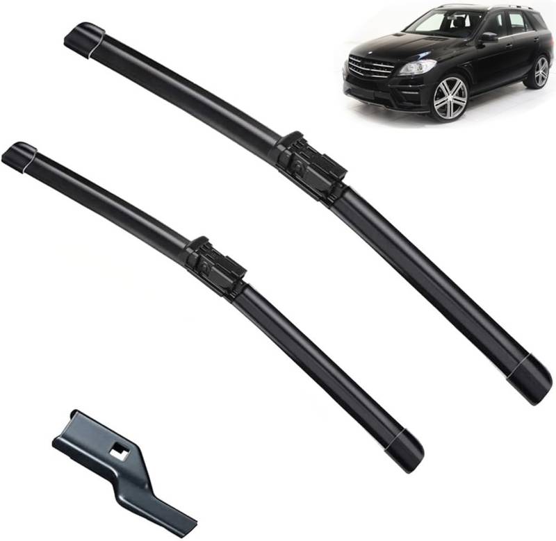 Scheibenwischer für Mercedes Benz ML GLE 250 350 400 550 63 43 W166 2011-2019 26" 24" Front - Originalgröße - Leise & Kratzfrei - Einfache Montage - 2er Set von Huiloogye