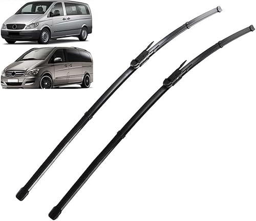 Scheibenwischer für Mercedes Benz Vito Viano W639 2006-2014 Front - Originalgröße - Leise & Kratzfrei - Einfache Montage - 2er Set Scheibenwischer für Mercedes Benz Vito Viano W639 2006-2014 Front - Originalgröße - Leise & Kratzfrei - Einfache Montage - 2er Set von Huiloogye