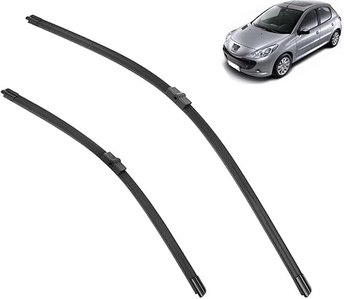 Scheibenwischer für Peugeot 207 207CC 207SW CC SW Front - Originalgröße - Leise & Kratzfrei - Einfache Montage - 2er Set Scheibenwischer für Peugeot 207 207CC 207SW CC SW Front - Originalgröße - Leise & Kratzfrei - Einfache Montage - 2er Set von Huiloogye
