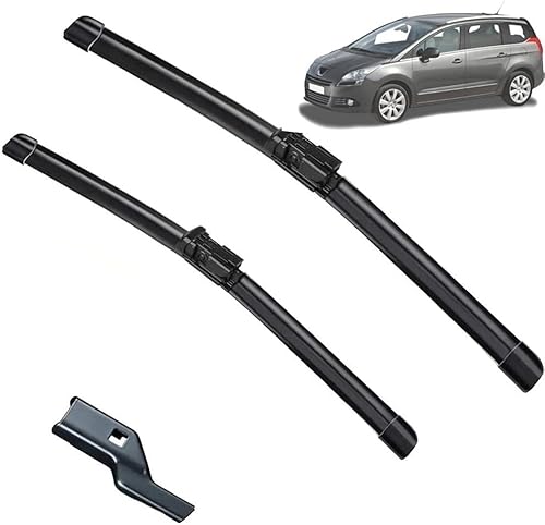 Scheibenwischer für Peugeot 5008 2009-2016 Front - Originalgröße - Leise & Kratzfrei - Einfache Montage - 2er Set Scheibenwischer für Peugeot 5008 2009-2016 Front - Originalgröße - Leise & Kratzfrei - Einfache Montage - 2er Set von Huiloogye