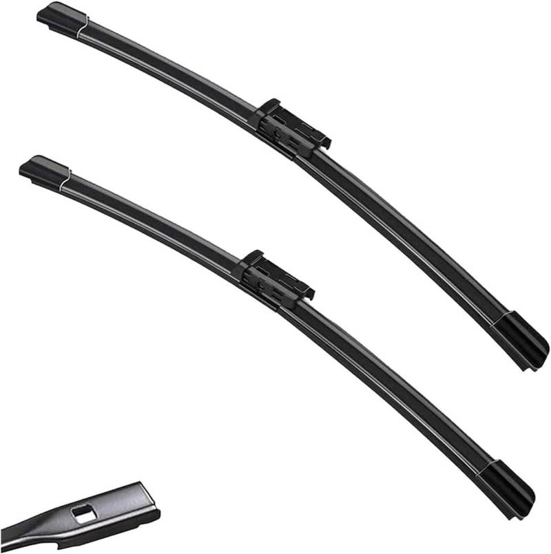 Scheibenwischer für VW Amarok MK1 2013-2020 Front - Originalgröße - Leise & Kratzfrei - Einfache Montage - 2er Set von Huiloogye