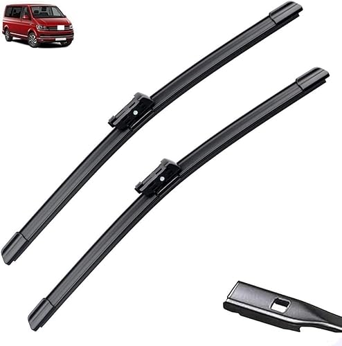 Scheibenwischer für VW T6 1 Transporter 2015-2023 Front - Originalgröße - Leise & Kratzfrei - Einfache Montage - 2er Set Scheibenwischer für VW T6 1 Transporter 2015-2023 Front - Originalgröße - Leise & Kratzfrei - Einfache Montage - 2er Set von Huiloogye