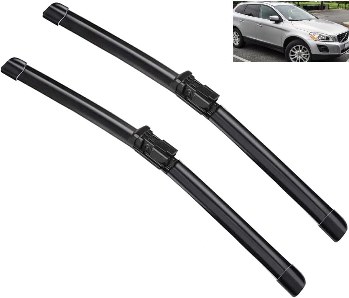 Scheibenwischer für Volvo XC60 2008-2016 Front - Originalgröße - Leise & Kratzfrei - Einfache Montage - 2er Set Scheibenwischer für Volvo XC60 2008-2016 Front - Originalgröße - Leise & Kratzfrei - Einfache Montage - 2er Set von Huiloogye