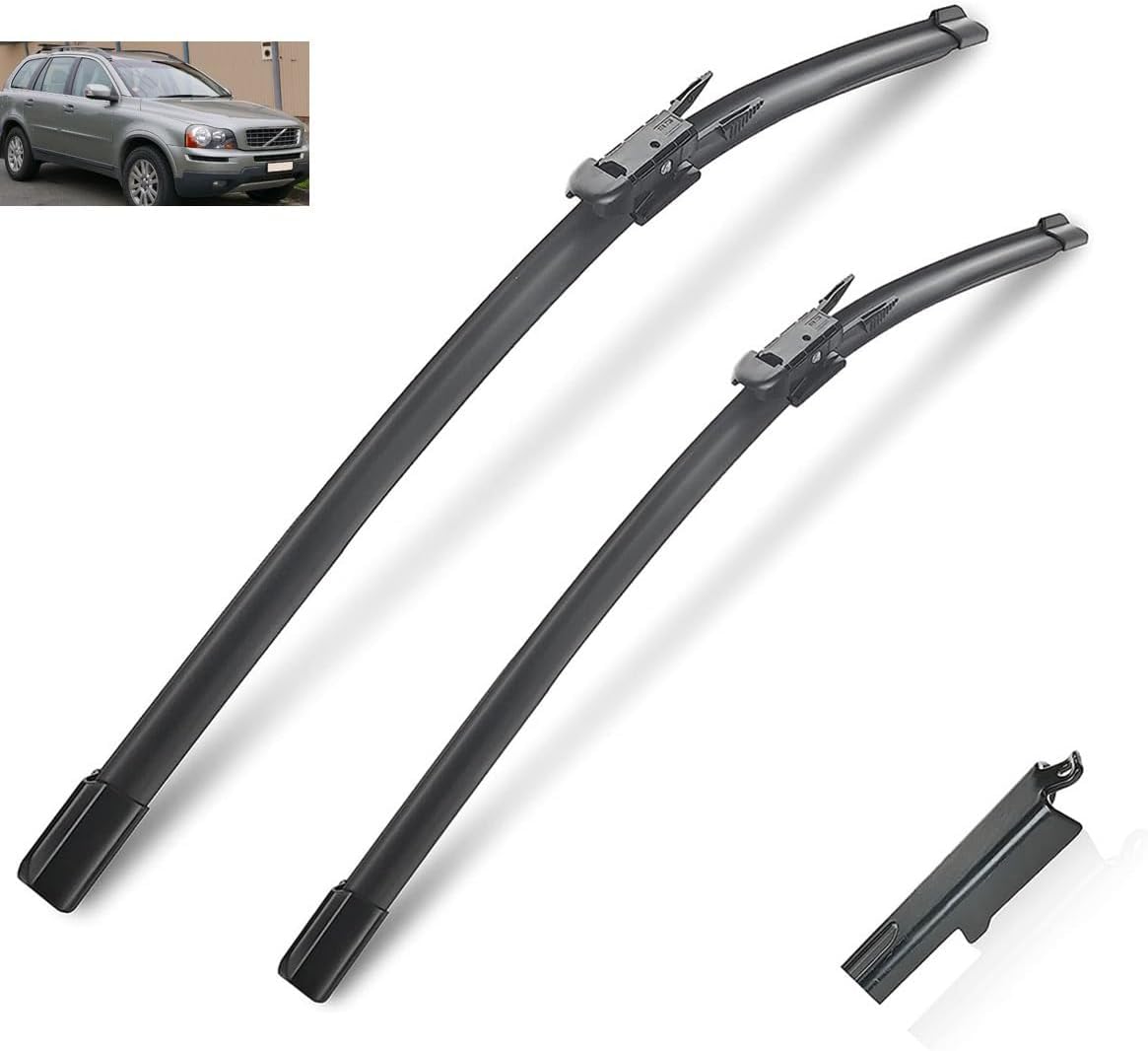 Scheibenwischer für Volvo XC90 MK1 2005-2014 Front - Originalgröße - Leise & Kratzfrei - Einfache Montage - 2er Set Scheibenwischer für Volvo XC90 MK1 2005-2014 Front - Originalgröße - Leise & Kratzfrei - Einfache Montage - 2er Set von Huiloogye
