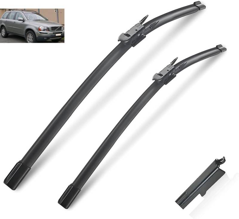 Scheibenwischer für Volvo XC90 MK1 2005-2014 Front - Originalgröße - Leise & Kratzfrei - Einfache Montage - 2er Set von Huiloogye